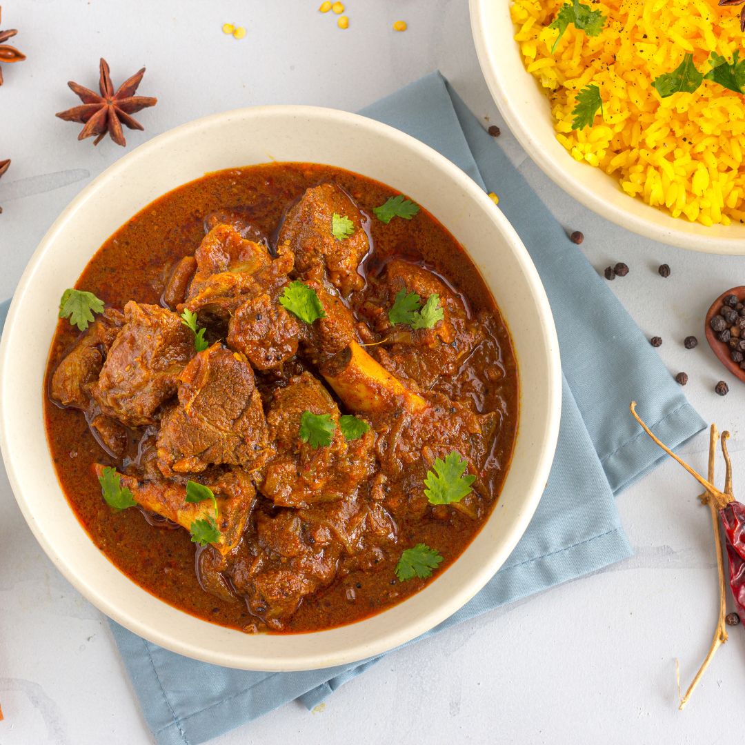 Aloo Gosht Lamb and Potato Bhuna Curry Spice Pots
