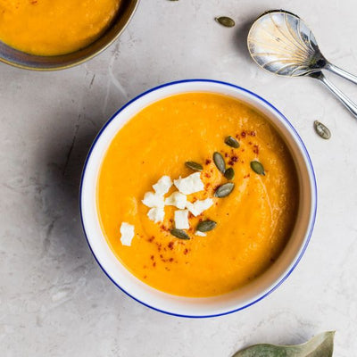 Lightly Spiced Roast Vegetable Soup