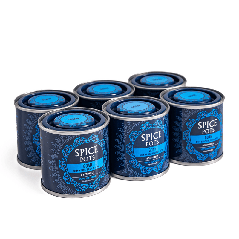 Cases of 6 Spice Pots