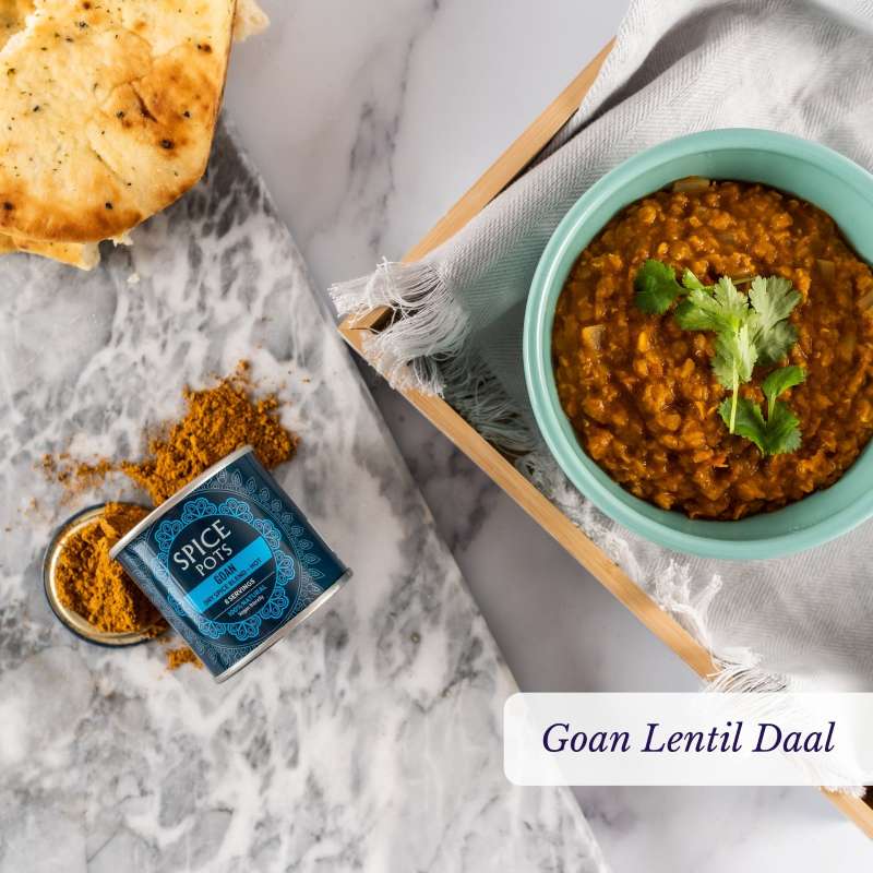 Easy Lentil Daal with Spice Pots