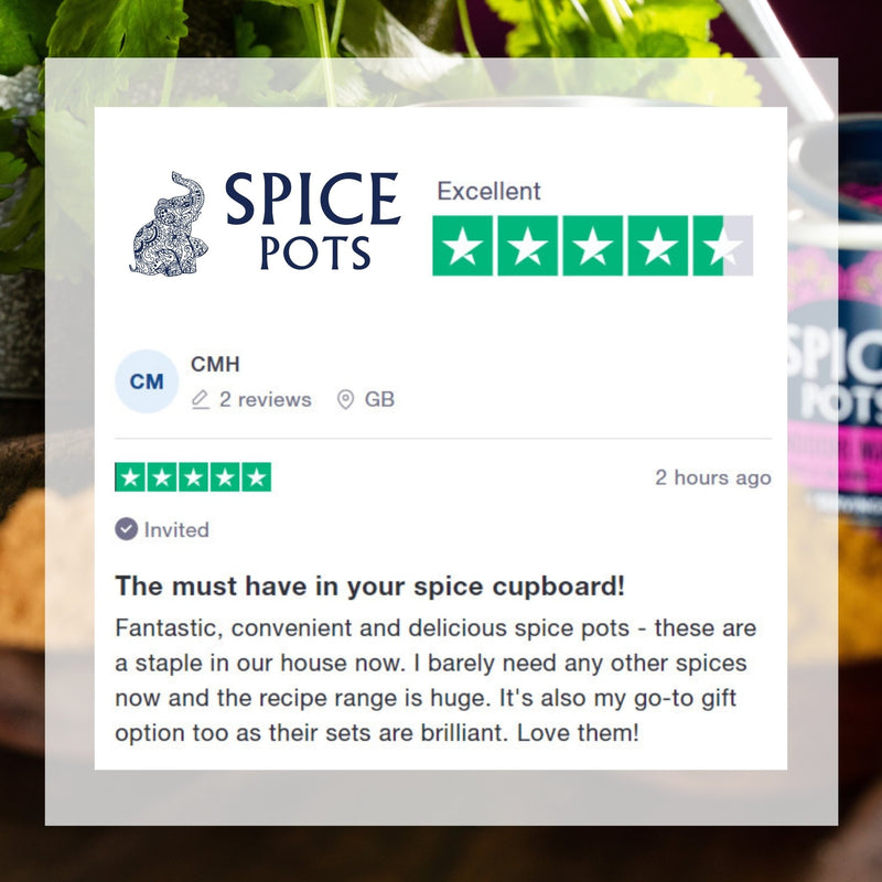 Spice Pots rated Excellent on Trustpilot
